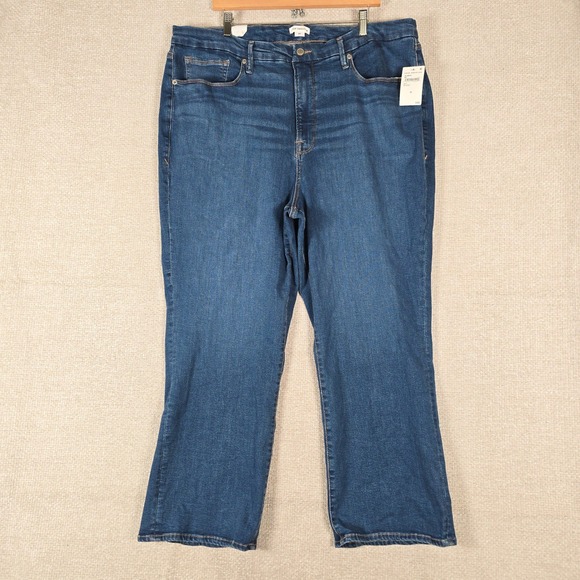 Good American Denim - Good American Good Legs Straight Jeans Blue007 High Rise NWT Size 24 GLS873T